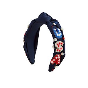4th Of July Beaded Headband