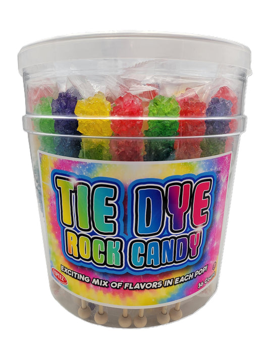 Tie Dye Rock Candy Sticks