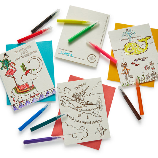 Coloring Card Kit