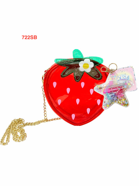 Jelly Crossbody Bag, Strawberry