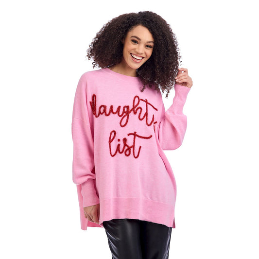 Pink Holiday Sweater