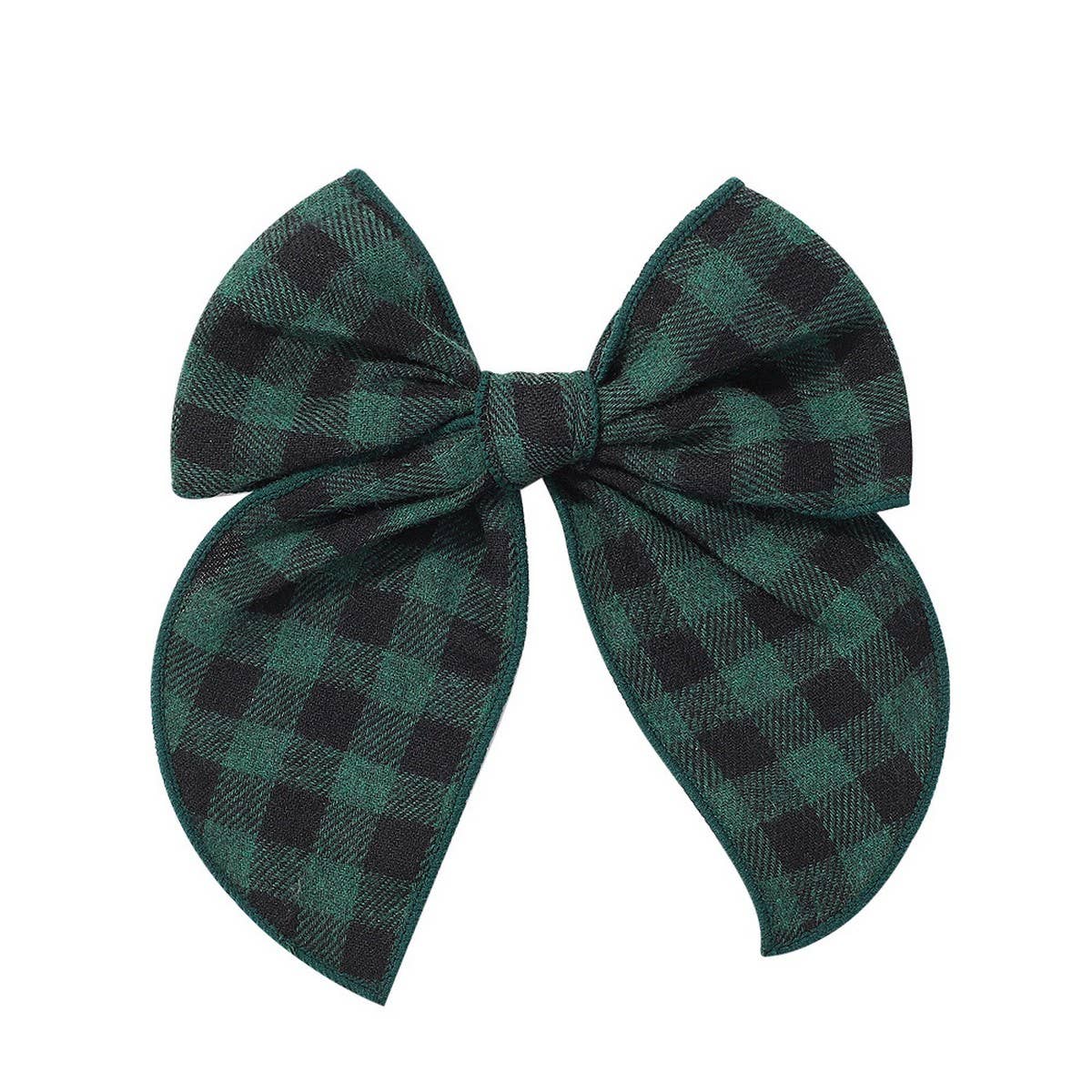 Vintage Plaid Bow Hair Clip for Kids