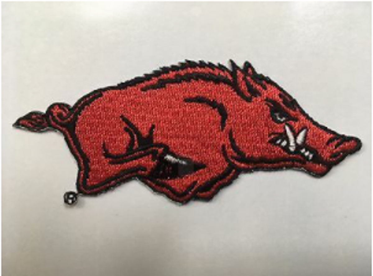 U-AR Patch Running Hog Red