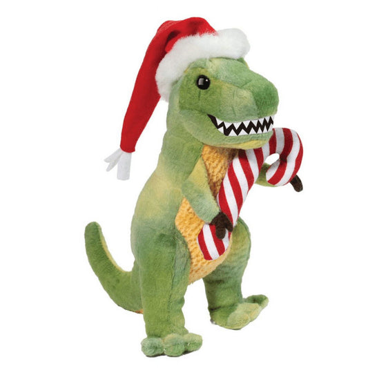 Holiday T-Rex w/ Santa Hat