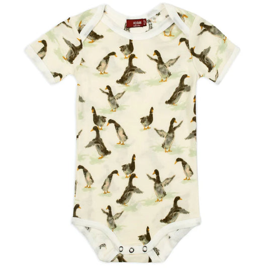 Duck Organic Cotton Short Sleeve One Piece