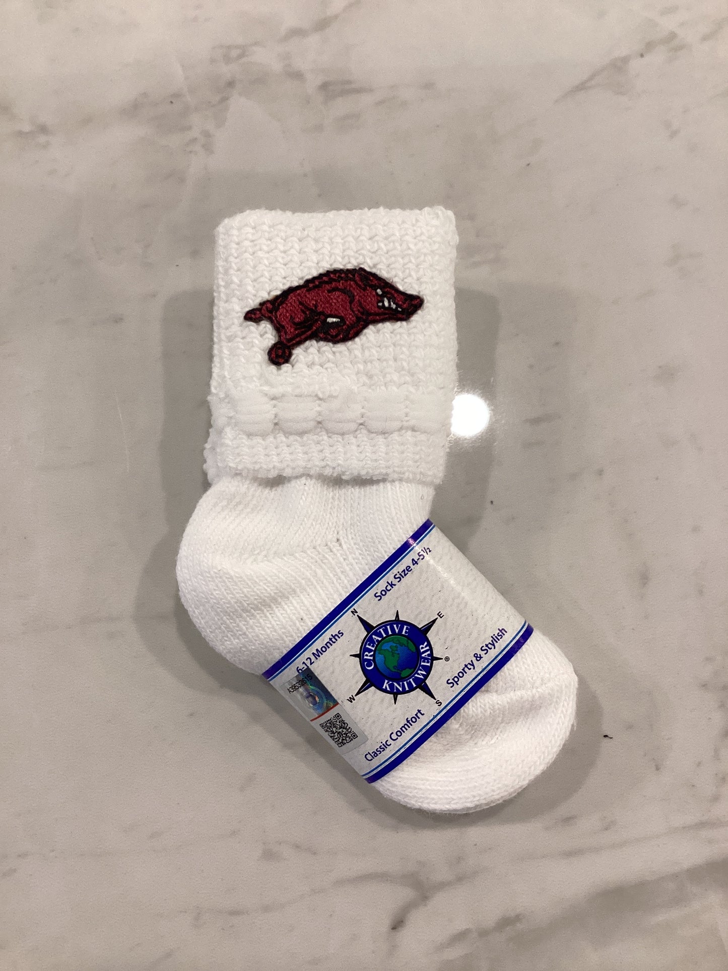 Razorback Non-Kick off Bootie Socks