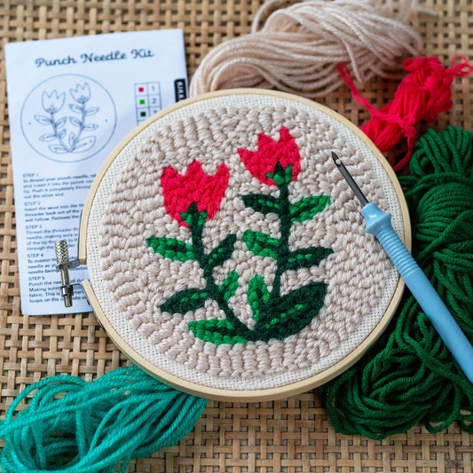 Tulips Punch Needle
