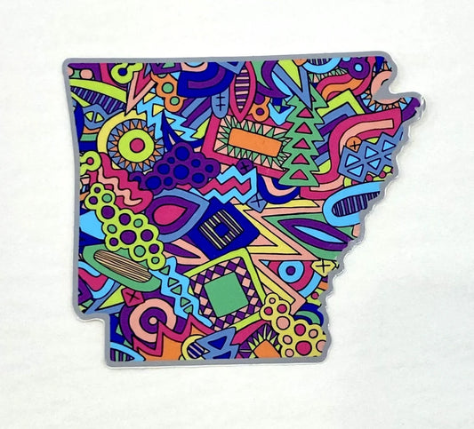 Abstract Arkansas Sticker