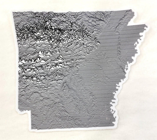 Topographic Sticker