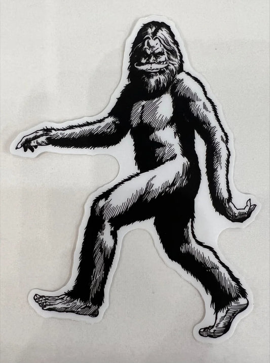 Stache-squatch Sticker