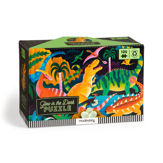 Glow Dinosaur Park 100 Piece Puzzle