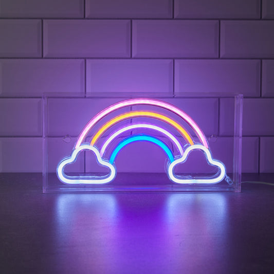 Neon Art Wall Art Sign - Rainbow