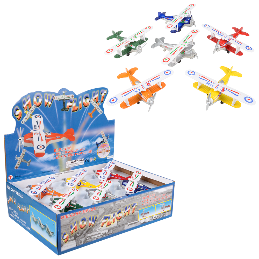 Diecast Classic Biplane