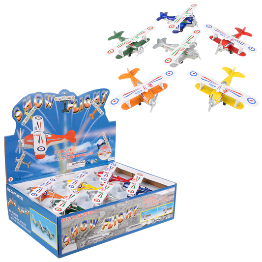 Diecast Classic Biplane