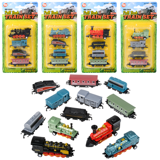 Diecast - PULL BACK MINI LOCOMOTIVE TRAIN