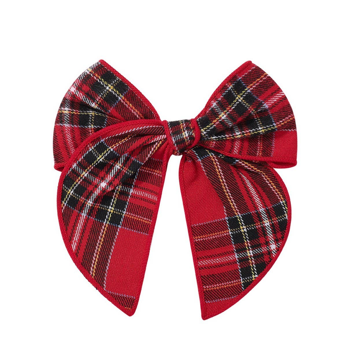 Vintage Plaid Bow Hair Clip for Kids