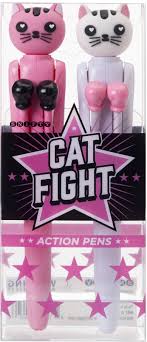 Cat Fight Boxing Action Pens