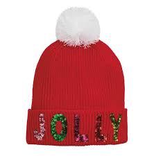 Red Jolly Holiday Beanie