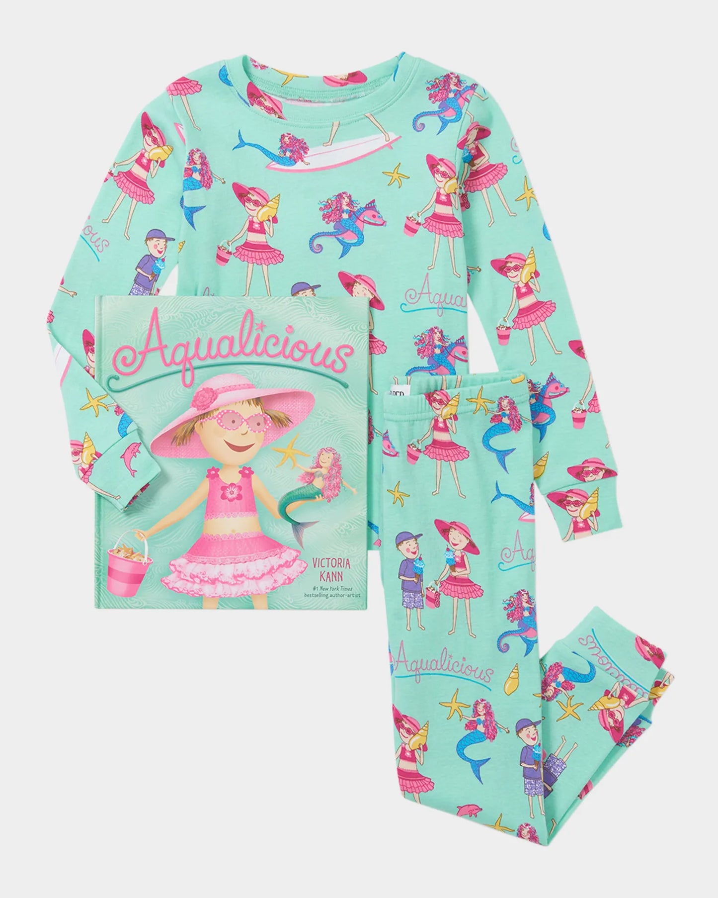 Aqualicious Pajama Set Flat Pack w/ Book