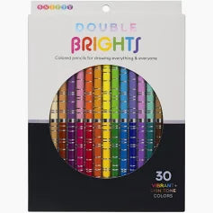 Double Bright Colored Pencil Set