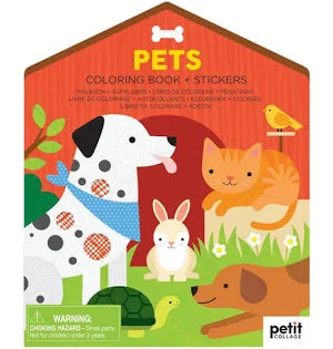 Coloring Book w/ Stickers Pets