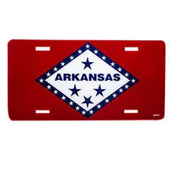 Arkansas Car Tag Acrylic Flag