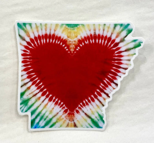 Tie Dye Arkansas Sticker