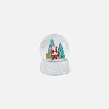 Santa with Deer Resin/Glass Water Globe